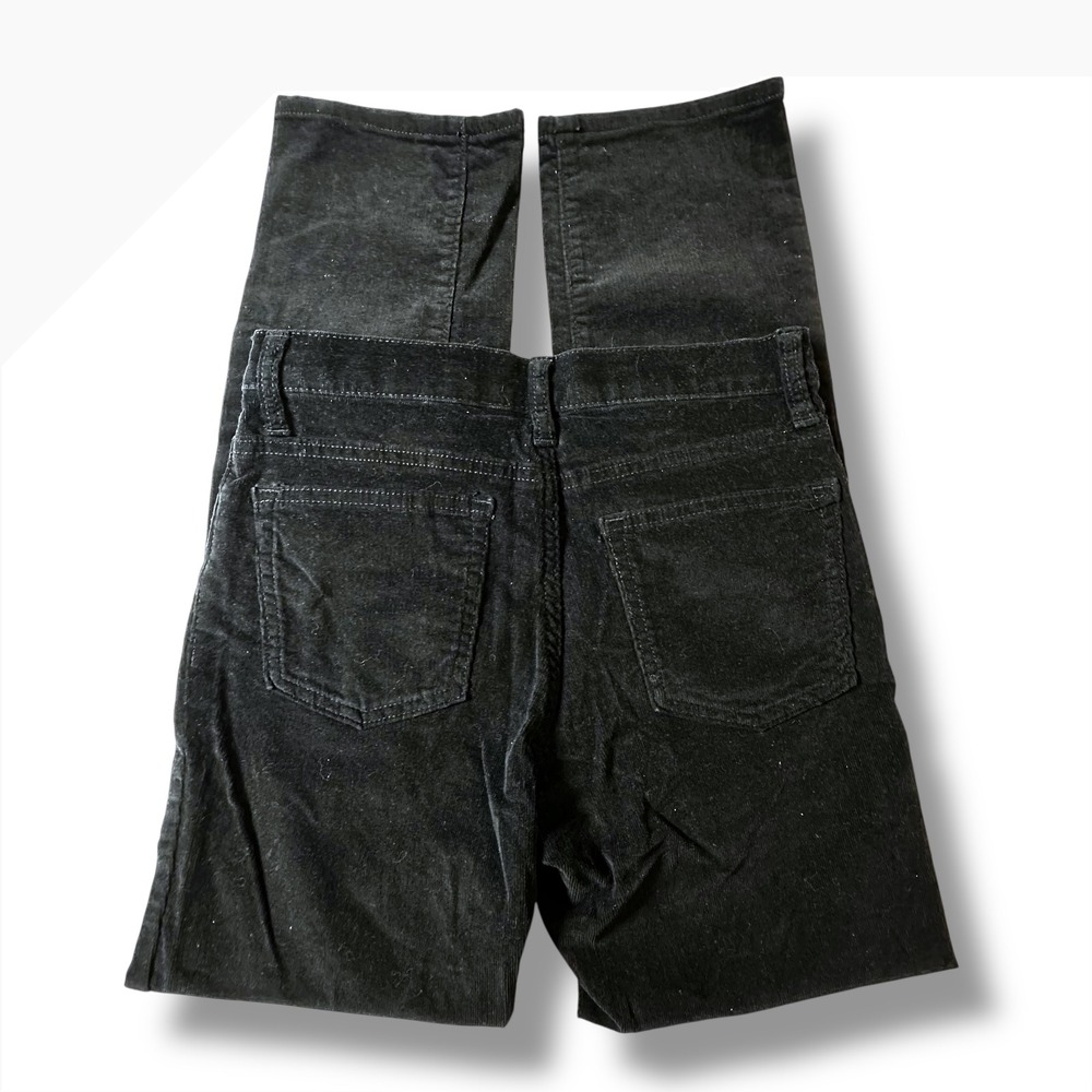 Old Navy Karate Slim Black‎ Corduroy Pants Adjustable Waist Kids Size 12